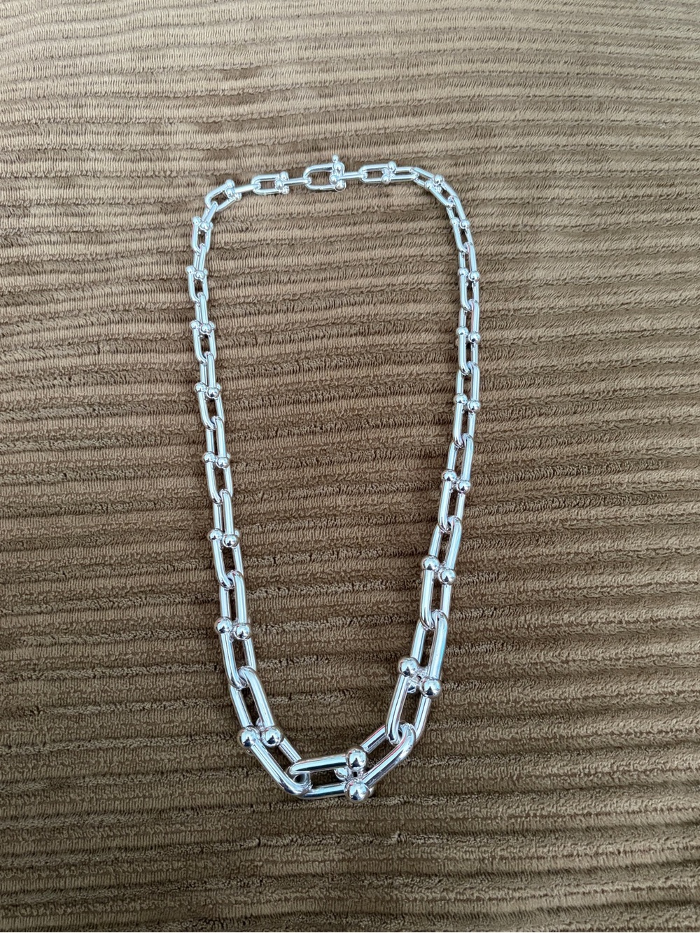 Tiffany & Co. Polished Silver Link Necklace